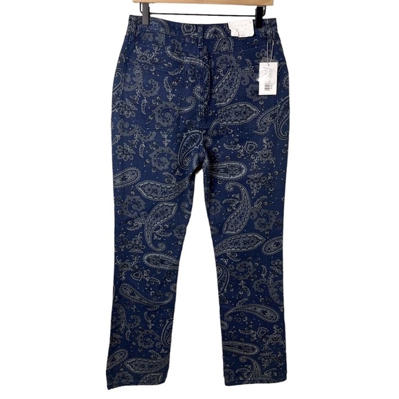 WeWoreWhat The Icon Jean Paisley Print High Waist Blue Size 30 WWDB64-1 - Picture 6 of 12